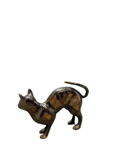 Handmade Brass Cat Jarrah (15 cm) - Image 6