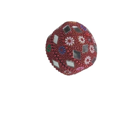 Handcrafted Decorative Bajri Box Set of 3 - Image 12