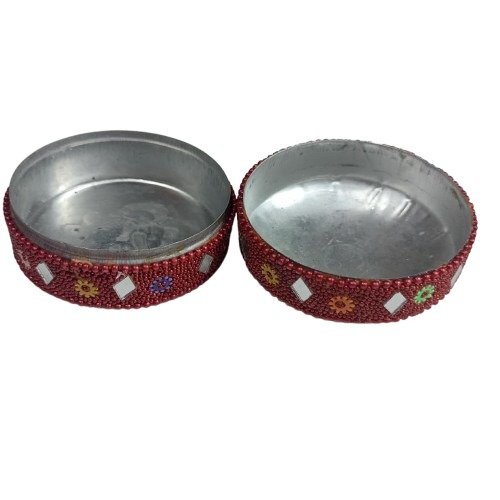 Handcrafted Decorative Bajri Box Set of 3 - Image 15