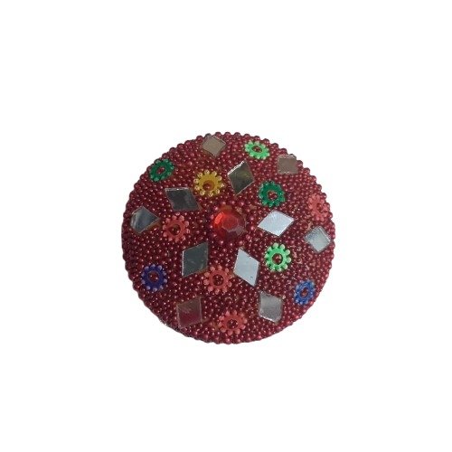 Handcrafted Decorative Bajri Box Set of 3 - Image 5