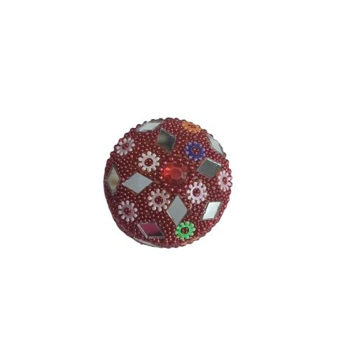 Handcrafted Decorative Bajri Box Set of 3 - Image 7