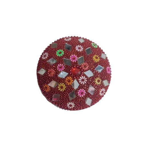 Handcrafted Decorative Bajri Box Set of 3 - Image 9