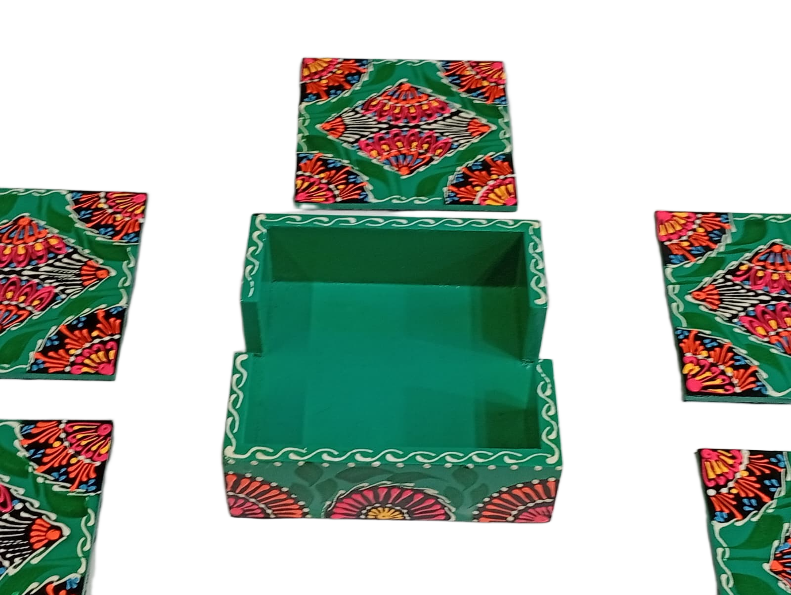 Truck Art Tea Coaster Set of 6 with Holder - Image 7