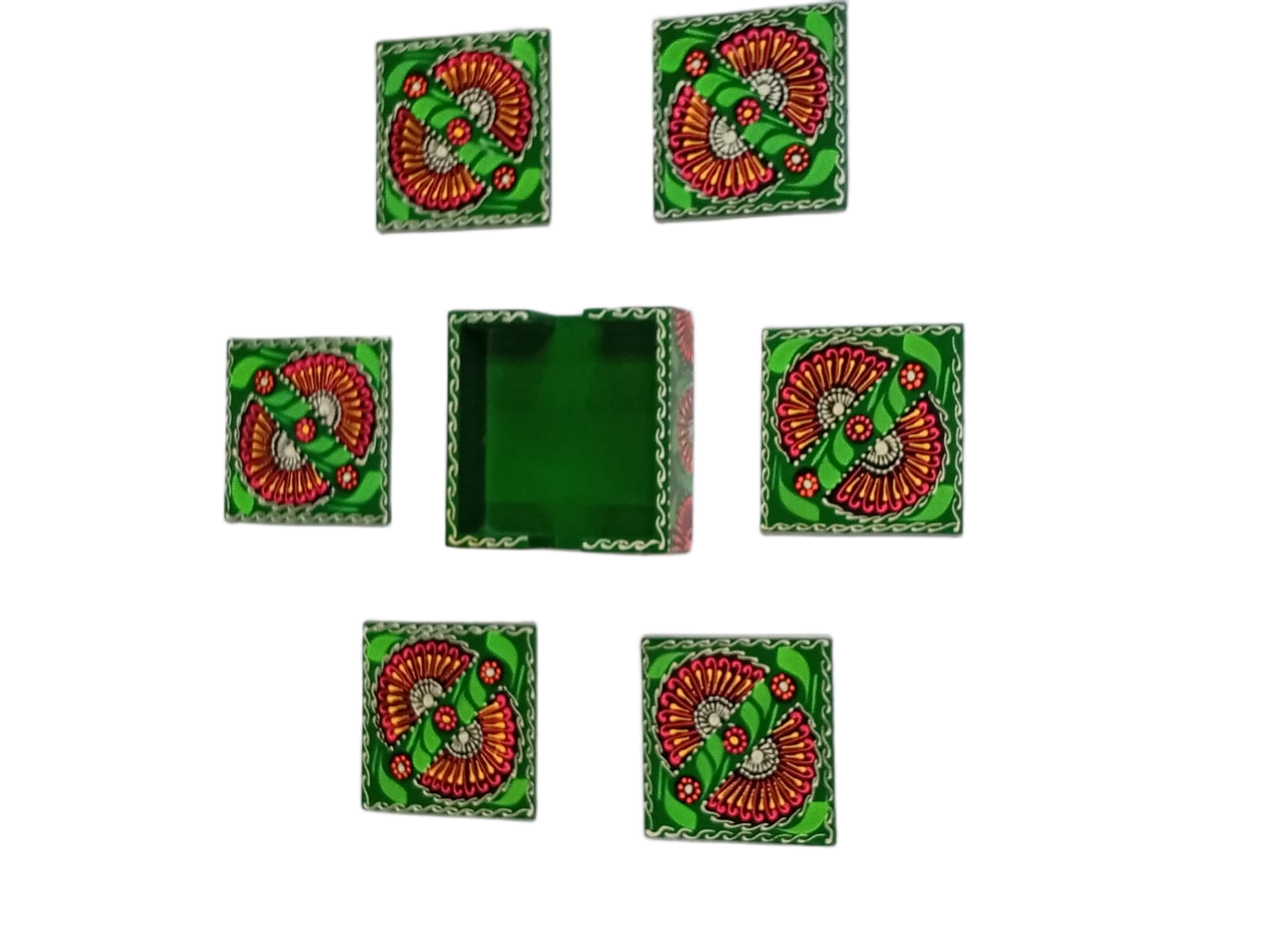 Truck Art Tea Coaster Set of 6 with Holder - Image 6