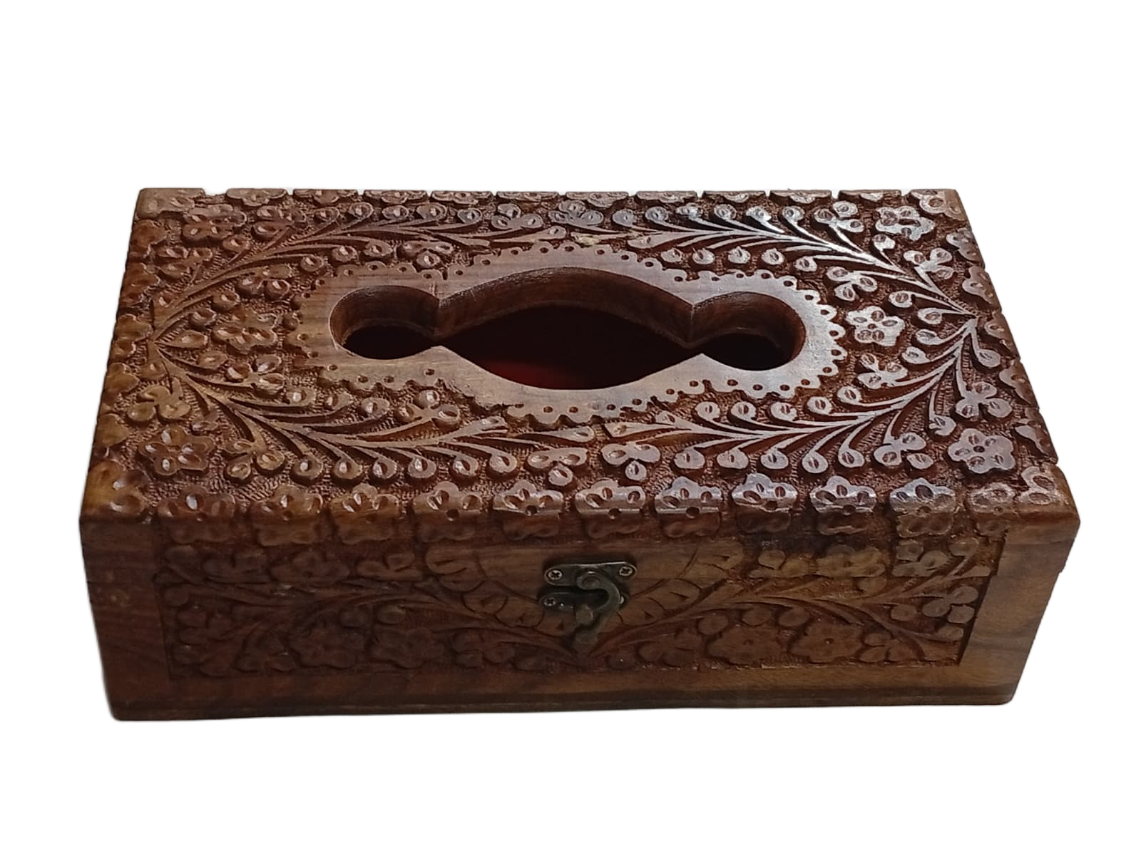 Wooden Tissue box (H- 9cm x W-14.5cm x L-27cm ) - Image 4