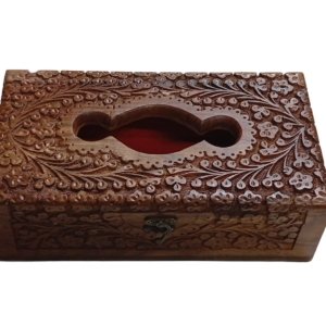 Wooden Tissue box (H- 9cm x W-14.5cm x L-27cm )