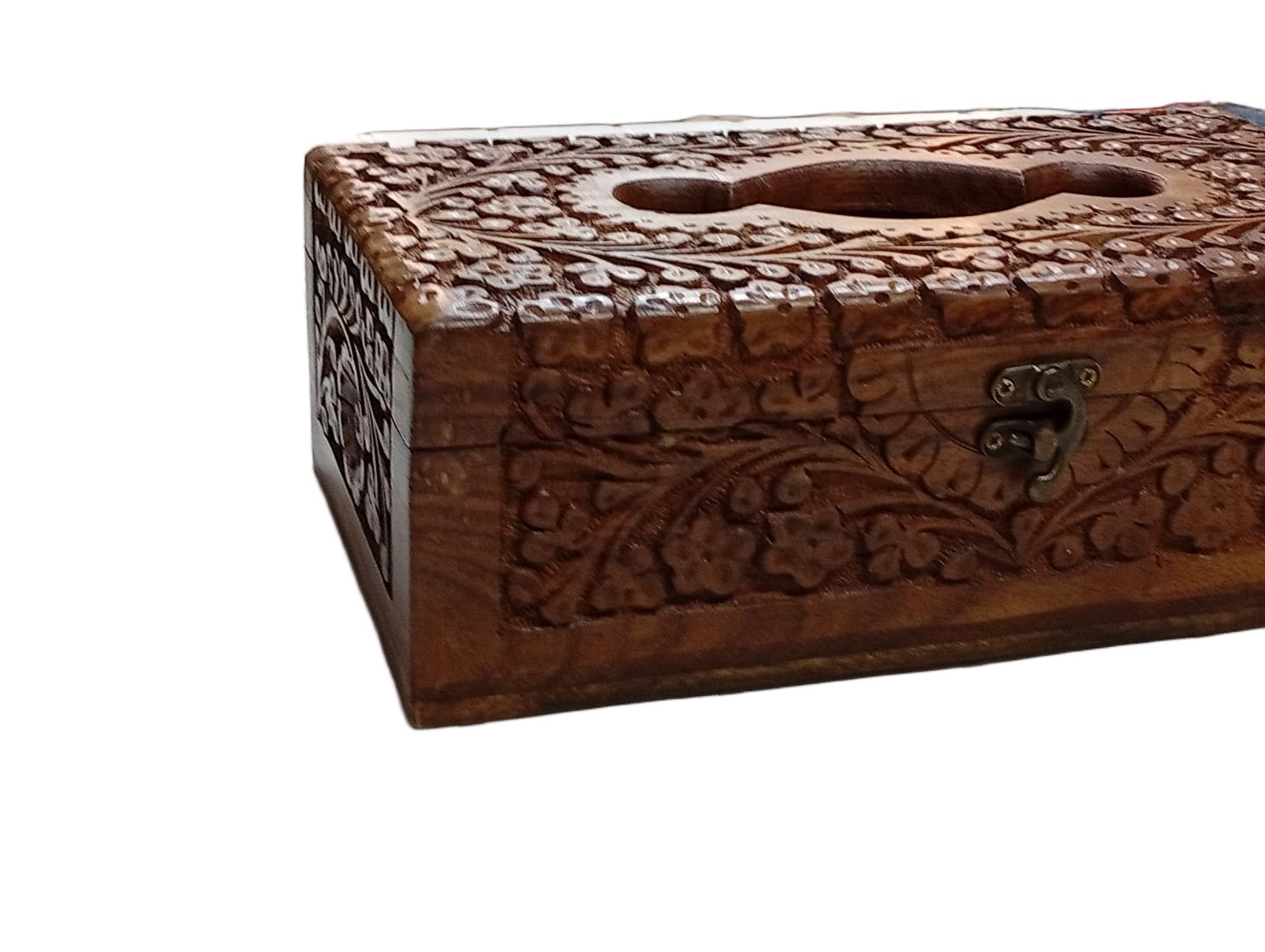 Wooden Tissue box (H- 9cm x W-14.5cm x L-27cm ) - Image 3