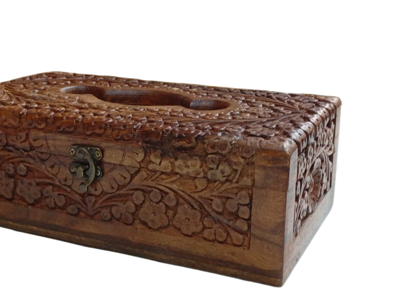 Wooden Tissue box (H- 9cm x W-14.5cm x L-27cm ) - Image 6