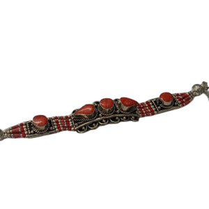 Ethnic Tribal Bracelet with Stones – Handmade Statement Jewelry