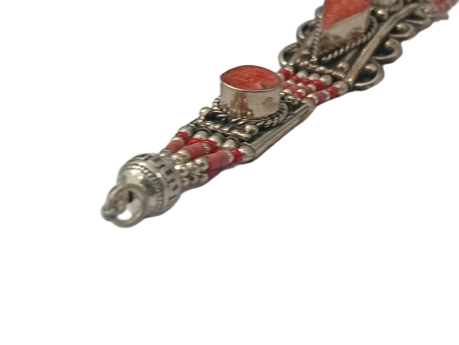 Ethnic Tribal Bracelet with Stones – Handmade Statement Jewelry - Image 7