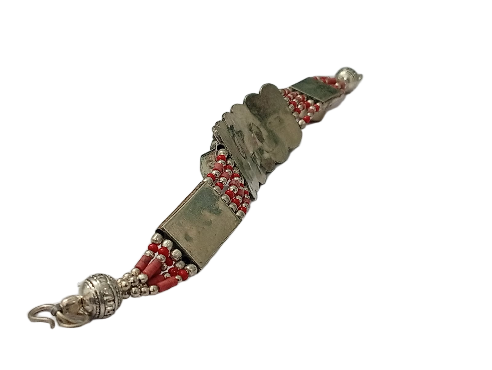 Ethnic Tribal Bracelet with Stones – Handmade Statement Jewelry - Image 3