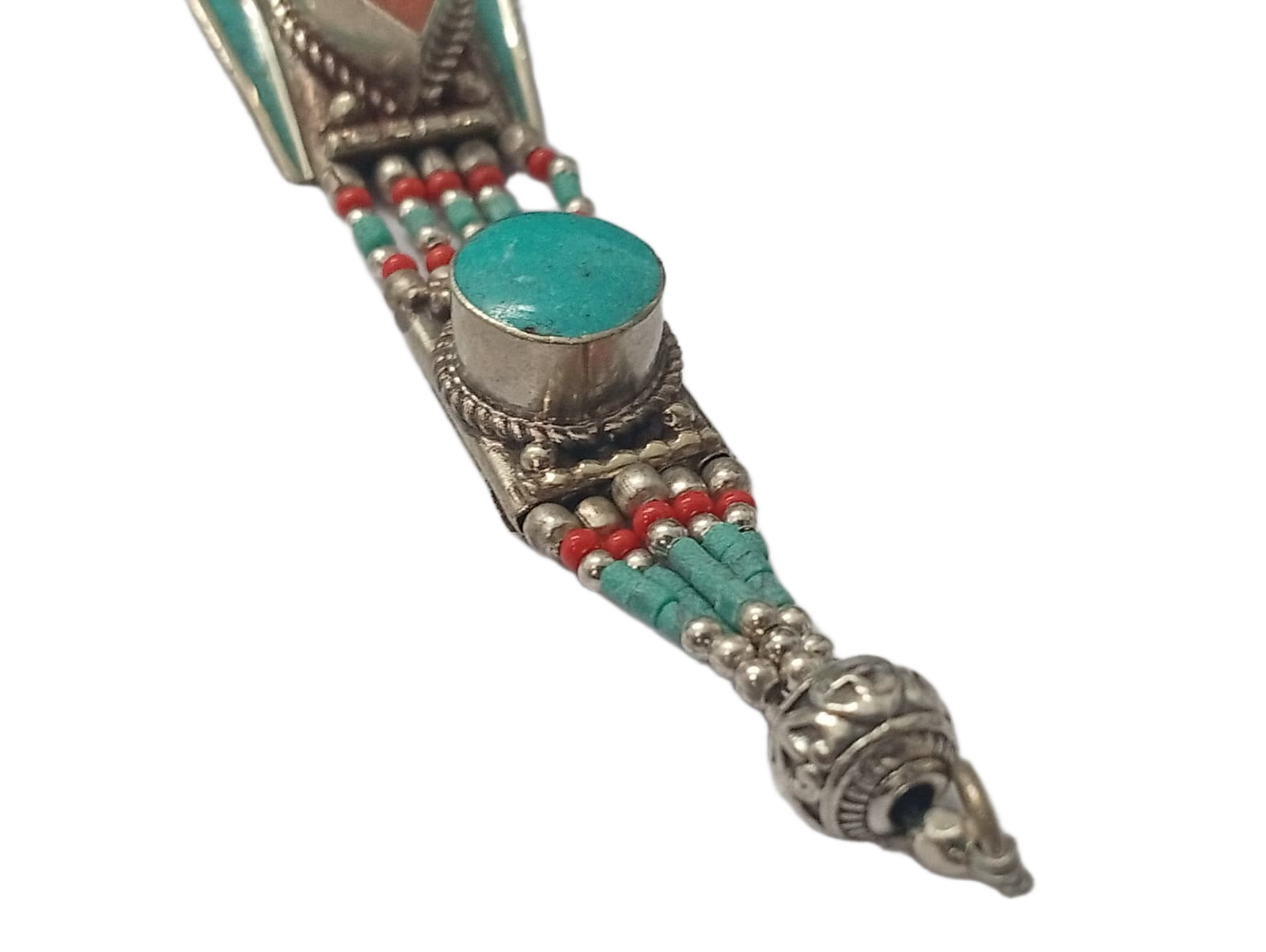 Ethnic Tribal Bracelet with Stones – Handmade Statement Jewelry - Image 3