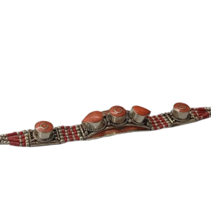 Ethnic Tribal Bracelet with Stones – Handmade Statement Jewelry
