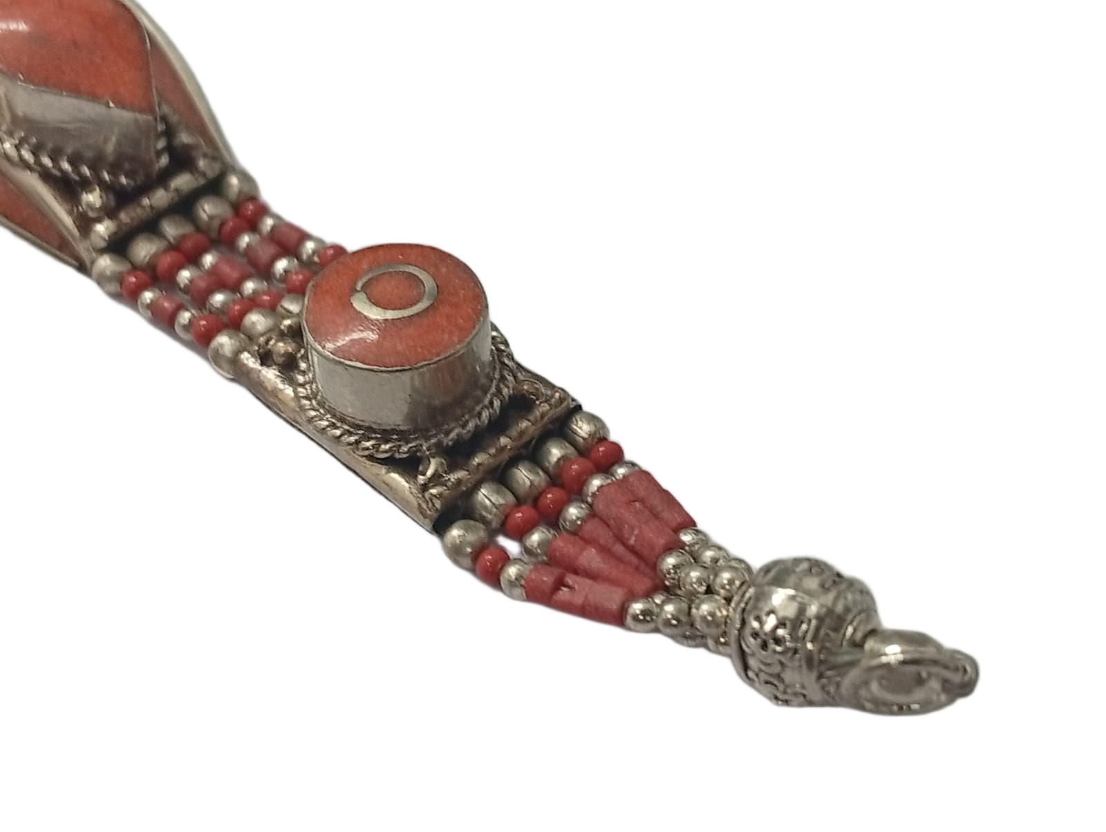 Ethnic Tribal Bracelet with Stones – Handmade Statement Jewelry - Image 3