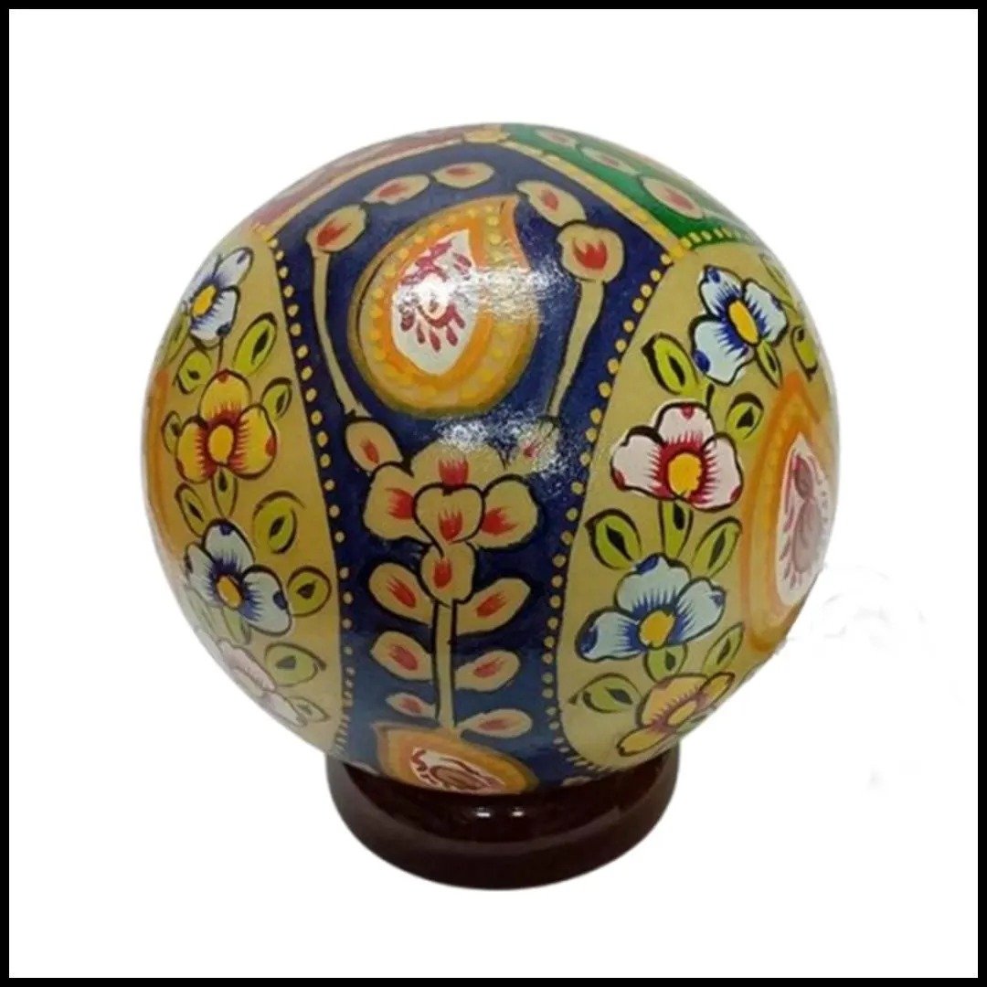 Camel Skin Round Shape Lamp Size h-25cm