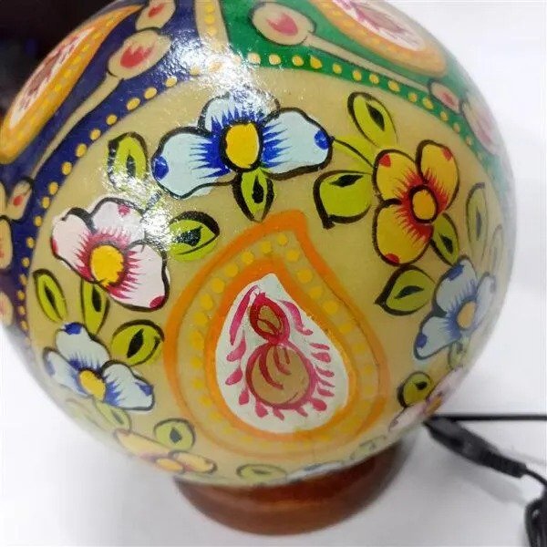 Camel Skin Round Shape Lamp Size h-25cm - Image 4