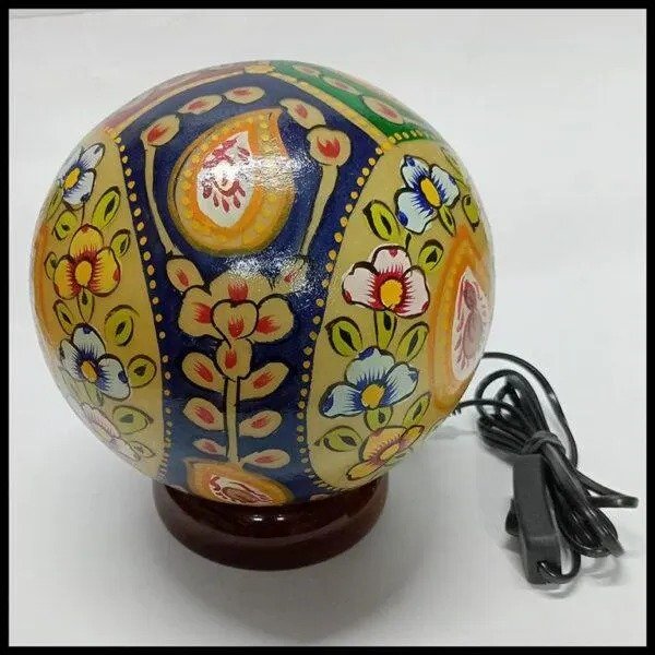 Camel Skin Round Shape Lamp Size h-25cm - Image 2