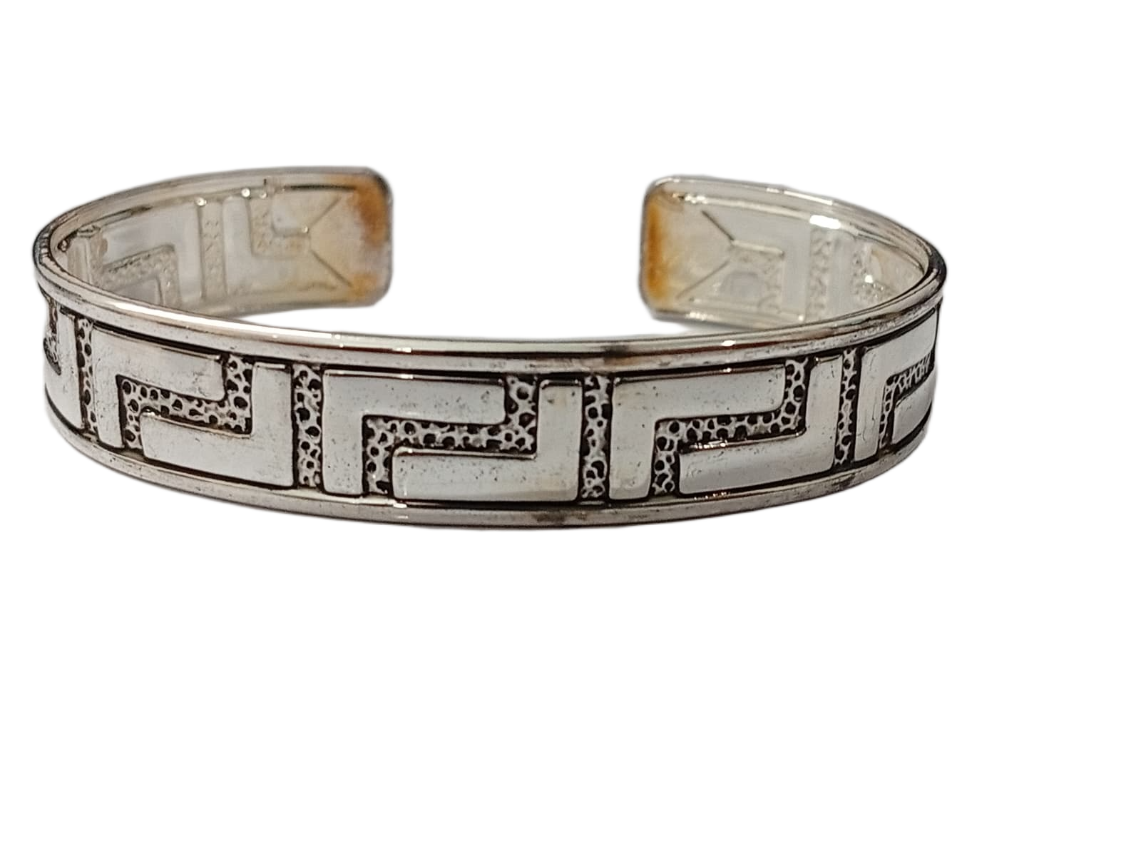 Traditional Handcrafted Floral Engraved Metal Cuff Bracelet - Image 5