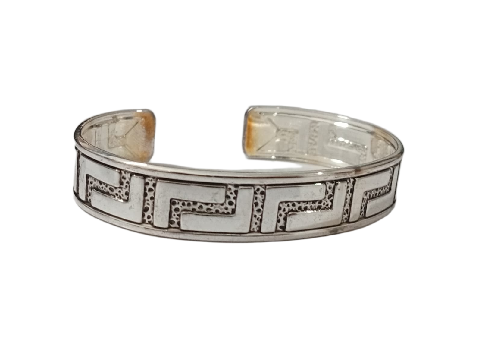Traditional Handcrafted Floral Engraved Metal Cuff Bracelet - Image 4