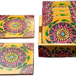 Truck Art Tea Coaster Set of 6 with Holder