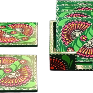 Truck Art Tea Coaster Set of 6 with Holder