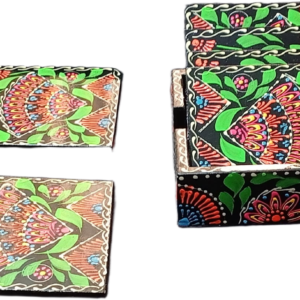 Truck Art Tea Coaster Set of 6 with Holder