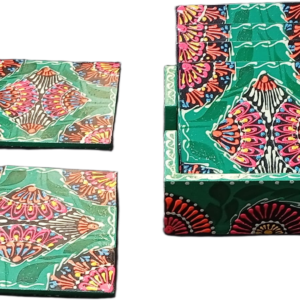 Truck Art Tea Coaster Set of 6 with Holder