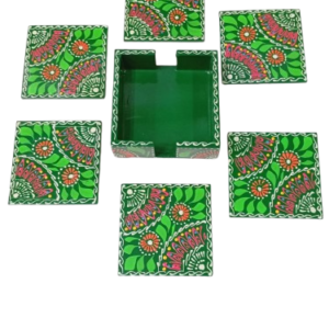 Truck Art Tea Coaster Set of 6 with Holder