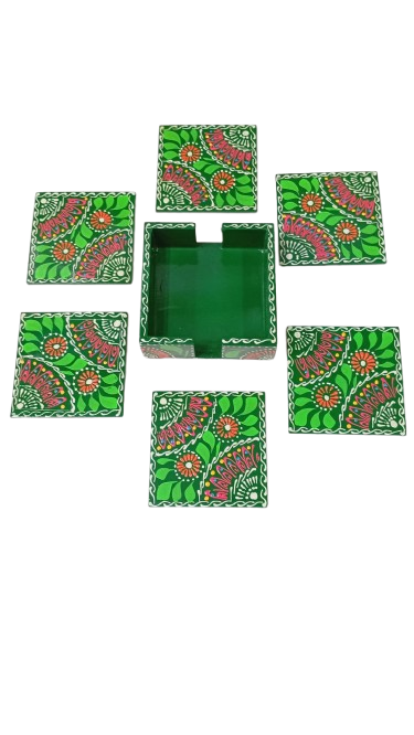 Truck Art Tea Coaster Set of 6 with Holder - Image 2
