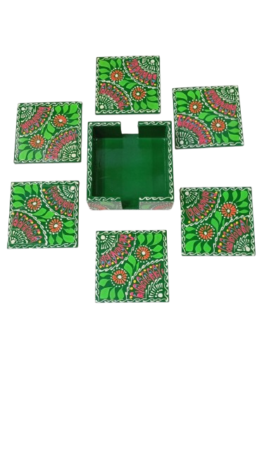 Truck Art Tea Coaster Set of 6 with Holder - Image 6