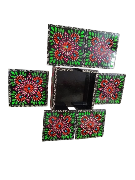 Truck Art Tea Coaster Set of 6 with Holder - Image 2