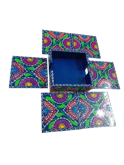 Truck Art Tea Coaster Set of 6 with Holder - Image 4