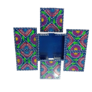 Truck Art Tea Coaster Set of 6 with Holder