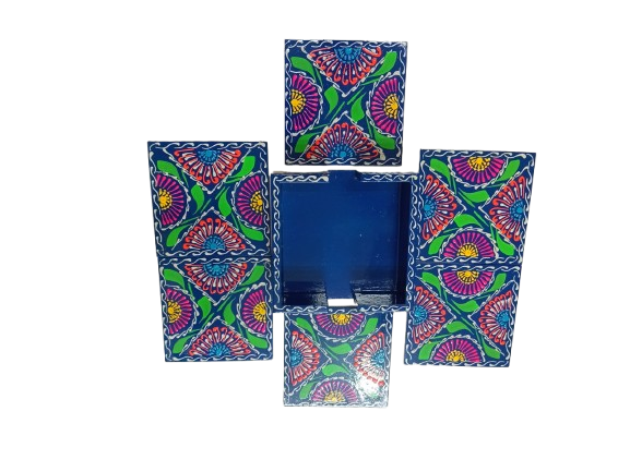 Truck Art Tea Coaster Set of 6 with Holder - Image 2
