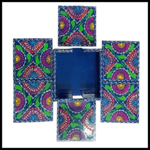 Truck Art Tea Coaster Set of 6 with Holder