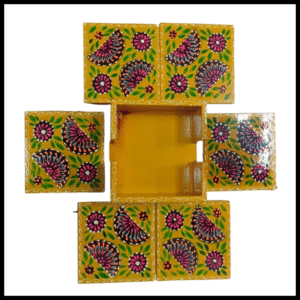 Truck Art Tea Coaster Set of 6 with Holder