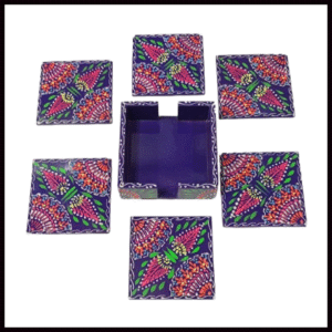 Truck Art Tea Coaster Set of 6 with Holder