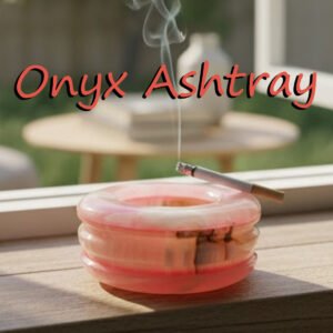Handcrafted Onyx Ashtray Size 10 cm