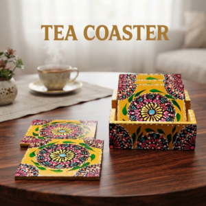 Truck Art Tea Coaster Set of 6 with Holder