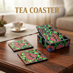 Truck Art Tea Coaster Set of 6 with Holder