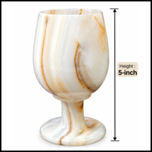 Onyx Wine Glass (Size – 5 Inch)