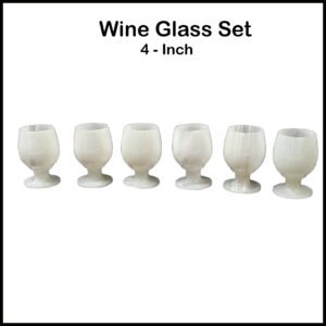 Onyx Wine Glass Set of 6 (Size – 4 Inch)