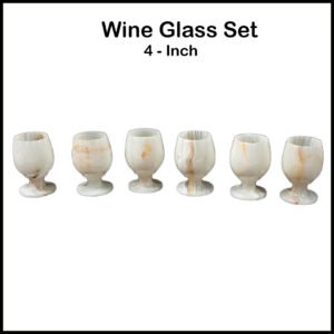 Onyx Wine Glass Set of 6 (Size – 4 Inch)