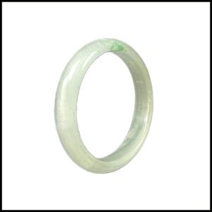 Polished Jade Bangle – Natural Stone Bracelet