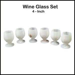 Onyx Wine Glass Set of 6 (Size – 4 Inch)