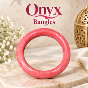 Polished Jade Bangle – Natural Stone Bracelet