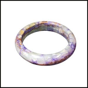 Polished Jade Bangle – Natural Stone Bracelet