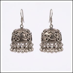 Vintage Pearl Drop Jhumka Earrings – Traditional Statement Jewelry