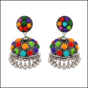 Vintage Pearl Drop Jhumka Earrings – Traditional Statement Jewelry