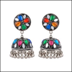 Vintage Pearl Drop Jhumka Earrings – Traditional Statement Jewelry